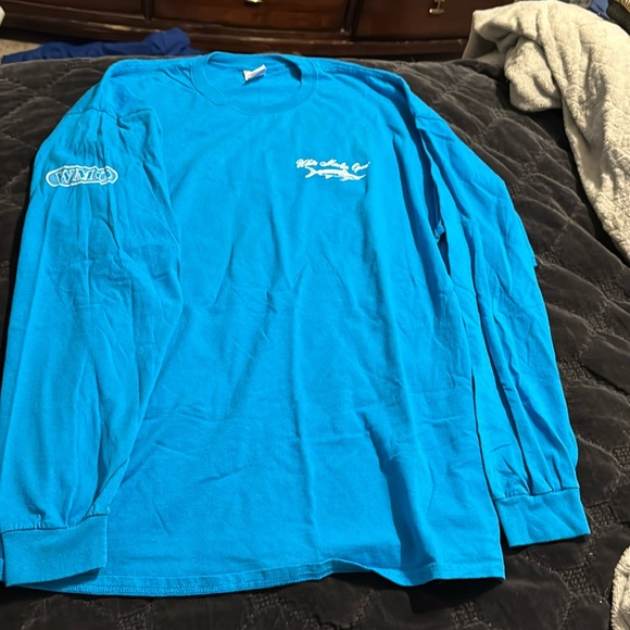 White Marlin T-shirt by Gilden blue size XXL - Picture 1 of 4